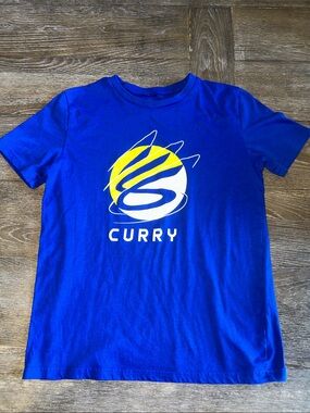 Under Armour Steph Curry Royal Blue Graphic Tee